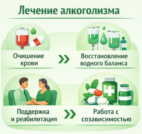 лечение алкоголизма в Оренбурге этапы